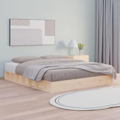 Bedframe massief hout 150x200 cm