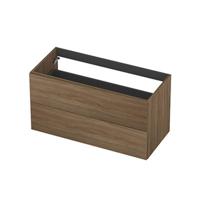 INK - Onderkast 2L Decor Softclose Tbv Greep - 1000x450x520 Mm - Zuiver Eiken - thumbnail