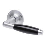 De Oude Deurklink Deurklink - Klassiek mat nikkel, rond rozet - thumbnail