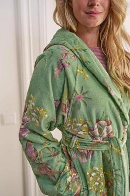 Pip Studio Pip Studio Secret Garden Bathrobe Green XL - thumbnail