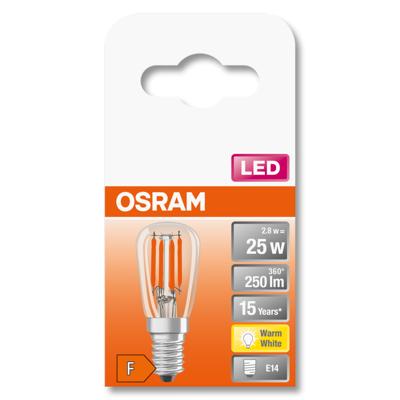 OSRAM HOMELIGHTING 4058075432871 LED-lamp Energielabel F (A - G) E14 Speciale vorm 2.8 W = 25 W Warmwit (Ø x h) 26 mm x 63 mm Niet dimbaar 1 stuk(s)