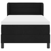 Boxspringbed met matras met matras Zwart 80 x 200 cm Stof - thumbnail