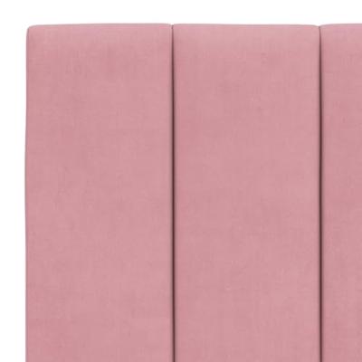 Hoofdbordkussen 120 cm fluweel roze