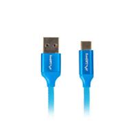 Lanberg CA-USBO-22CU-0005-BL USB-kabel, 0,5 m, USB 2.0, USB A, USB C, blauw - thumbnail