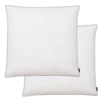 VidaXL Kussens 2 st verenvulling 80x80 cm wit - thumbnail