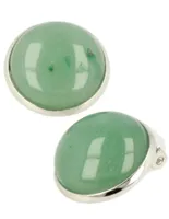 Edelsteen Oorclips Groene Aventurijn - thumbnail