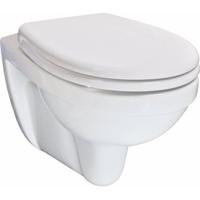 Saqu Classic combi-pack hangtoilet incl. luxe toiletbril wit - thumbnail