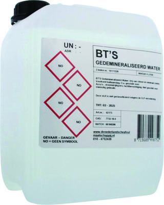 BT'S Gedemineraliseerd water 5 Liter