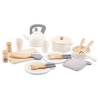 New Classic Toys houten servies en pannenset - thumbnail
