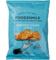 Food2smile Food2smile Popped Chips Paprika Glutenvrij Lactosevrij (75g) - thumbnail