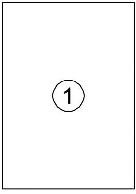 Etiket quantore 210x297mm 100st | 10 stuks