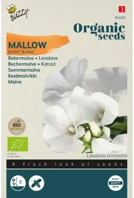 Zaden bekermalva mont blanc 1 gram Organic Tuinplus - Tuinplus Zaden bekermalva mont blanc 1 gram Organic Tuinplus - Tuinplus