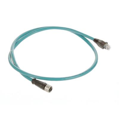 Molex 1201080010 Sensor/actuator adapter M12 Aantal polen (sensoren): 4 Bus, Stekker 1.00 m 1 stuk(s) Piece