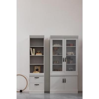 WOOOD Boekenkast 'Bold' Grenen, 215 x 54cm, kleur Sneeuwwit