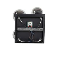 QAZQA Moderne plafondlamp zwart 5-lichts met smoke glas - Athens - thumbnail