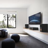 Klipsch Reference Premiere RP-600M II luidspreker voor boekenplank, 1 paar met groter 90° x 90° hybride tractrix-hoorn, 16,5 cm Cerametallic-woofer voor dynamisch thuisbioscoopgeluid, ebbenhout - thumbnail
