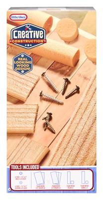 Pacchetto di legno, chiodi e viti per costruzioni creative