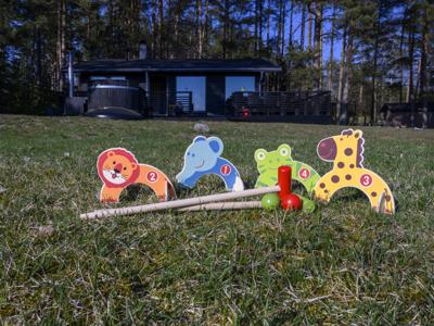 Tactic Houten dieren croquet set