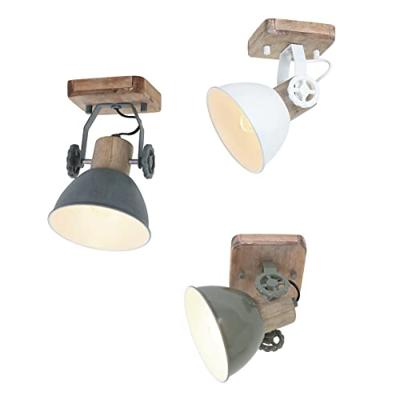 Steinhauer Retro wandlampGearwood retro groen met houtbruin - 7968G