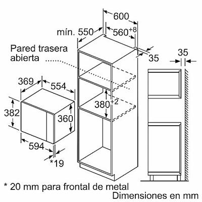 Magnetron Balay 3CG5175B2 1200W 25 L Wit 1200 W 900 W 25 L
