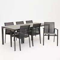 Tuinstoel Delia grijs met Carcassonne 200 x 90 cm - thumbnail