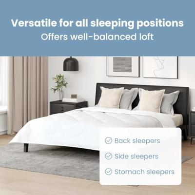 VidaXL Hoofdkussen met kussen wit katoen en polyester