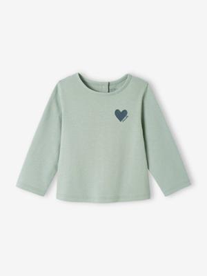 Babyshirt Basics lange mouwen blauwgroen Babyshirt Basics lange mouwen blauwgroen