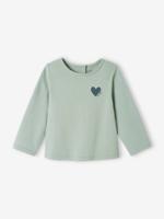 Babyshirt Basics lange mouwen blauwgroen - thumbnail