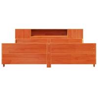 Bedframe zonder matras massief grenenhout wasbruin 200x200 cm - thumbnail