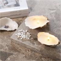 Creativ Company Mini hobbyset kaarsen maken, sojakaarsen in oesterschelpen, off white, 1 doos - thumbnail