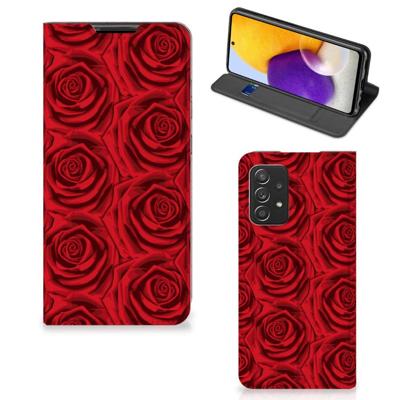 Samsung Galaxy A72 (5G/4G) Smart Cover Red Roses Samsung Galaxy A72 (5G/4G) Smart Cover Red Roses