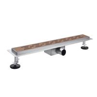 Fortifura Galeria douchegoot - 100cm - met vloerflens - met rooster - Geborsteld koper PVD (Koper) SW679912 / SW956233 - thumbnail