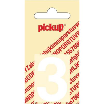 Plakcijfer Helvetica 40 mm Sticker witte cijfer 3 Pickup - Pickup Plakcijfer Helvetica 40 mm Sticker witte cijfer 3 Pickup - Pickup