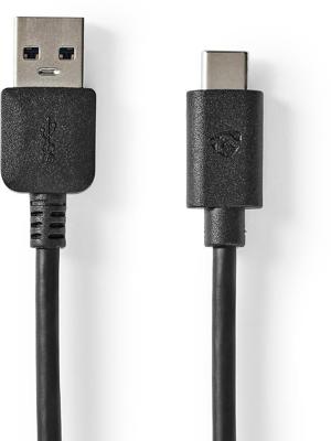 USB 3.1 Cable (Gen2) | USB-C Male - A Male | 1.0 m | Zwart