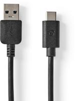USB 3.1 Cable (Gen2) | USB-C Male - A Male | 1.0 m | Zwart - thumbnail