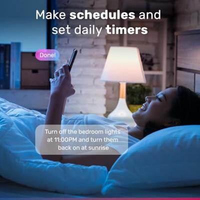 Smart E14 lamp - P45 lamp - 5,5 Watt 470 lumen - RGBWW - Wifi & Bluetooth - Bestuurbaar via app - Google Home, Amazon Alexa en Siri - Smart lamp