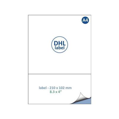 Retourlabel DHL IEZZY A4 1.000 vel 210x102mm 1000 labels Retourlabel DHL IEZZY A4 1.000 vel 210x102mm 1000 labels
