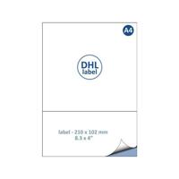 Retourlabel DHL IEZZY A4 1.000 vel 210x102mm 1000 labels - thumbnail