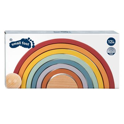 Houten bouwblokken regenboog ''Safari''