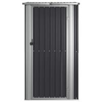 VidaXL Tuinschuur 118,5x97x209,5 cm gegalvaniseerd staal antraciet - thumbnail