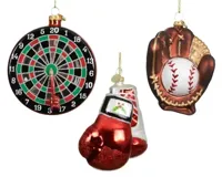 Decoris kersthanger glas sport - assortiment - thumbnail