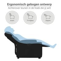 Sta-op-stoel elektrisch verstelbaar stof zwart - thumbnail