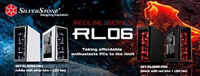 Redline RL06 Pro - Midtowermodel - ATX - geen voeding (ATX) - Zwart/Rood - USB/Audio Redline RL06 Pro - Midtowermodel - ATX - geen voeding (ATX) - Zwart/Rood - USB/Audio