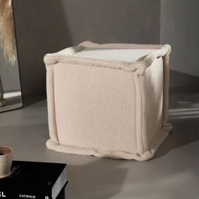 Nohr Hocker 'Ariadna' Fleece, kleur Wit Nohr Hocker 'Ariadna' Fleece, kleur Wit