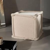 Nohr Hocker 'Ariadna' Fleece, kleur Wit - thumbnail