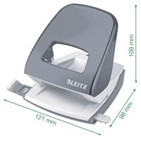 Leitz WOW perforator, 30 blad, geel, op blister - thumbnail