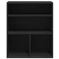 Boekenkast 60x30x71,5 cm bewerkt hout zwart - thumbnail