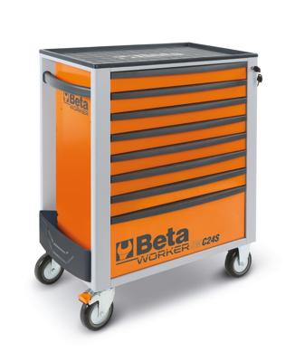 Beta BW 2400S G8/E-L Gereedschapswagen met 8 laden, gevuld met gereedschap | 398 Delig - 024006342