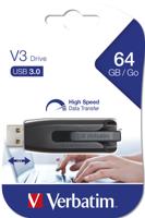 Verbatim V3 USB-stick 64 GB Zwart 49174 USB-A 3.2 Gen 1 - thumbnail