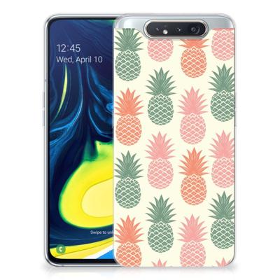 Samsung Galaxy A80 | Siliconen Case | Ananas